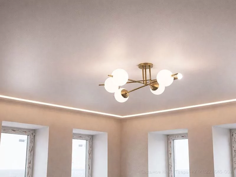 Сатиновые натяжные потолки